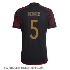 Tyskland Thilo Kehrer #5 Borta Matchtröja VM 2022 Kortärmad